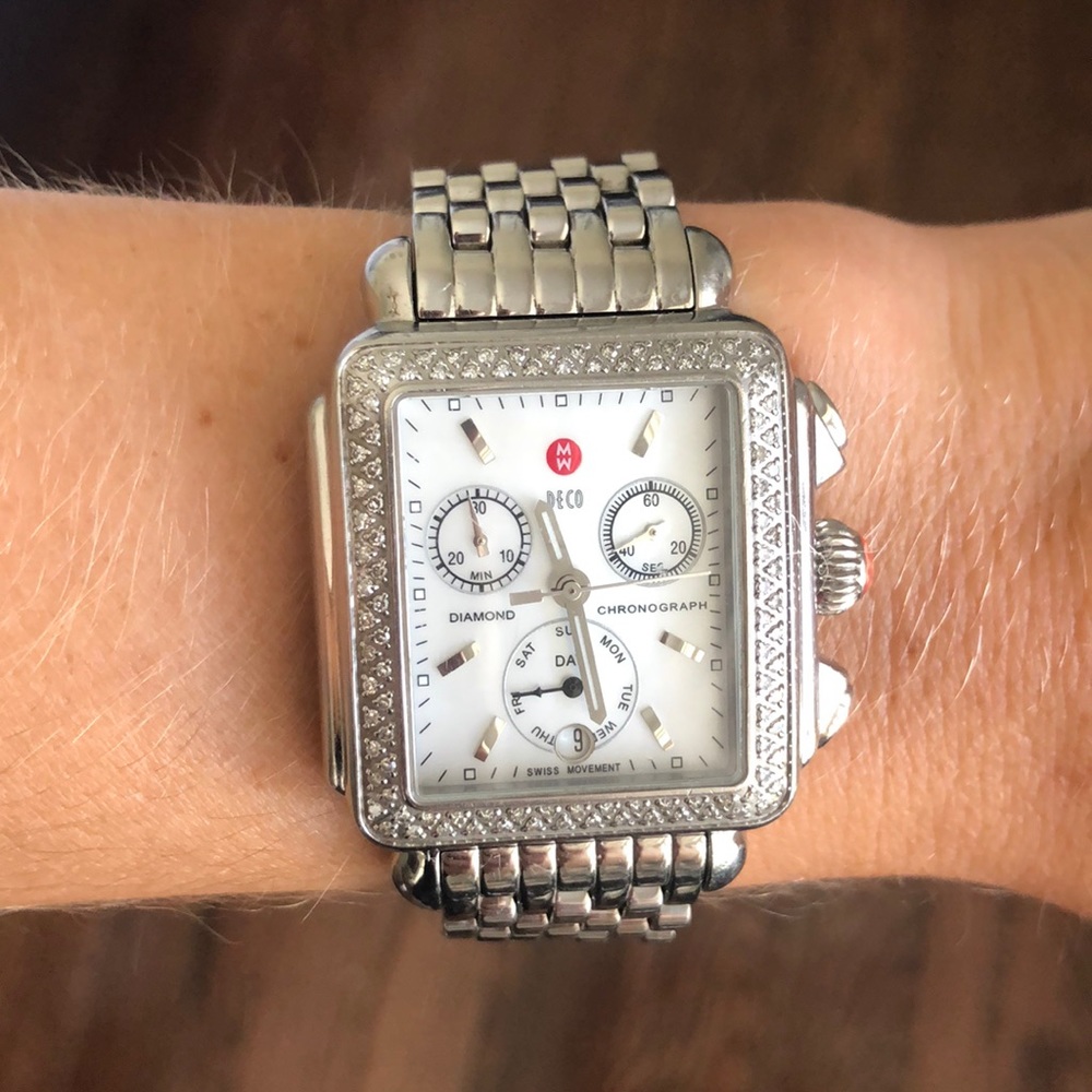 Michele Diamond Deco Ladies Watch